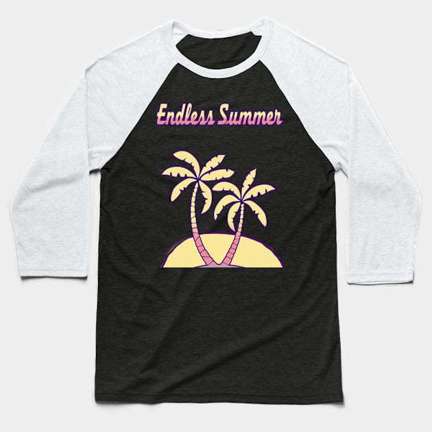 Retro Endless Summer Baseball T-Shirt by Eric03091978